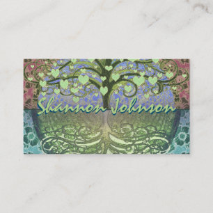 Tree of Life Hearts and Love Business Card