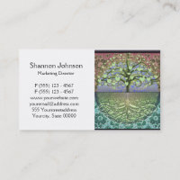 Tree of Life Hearts and Love Business Card