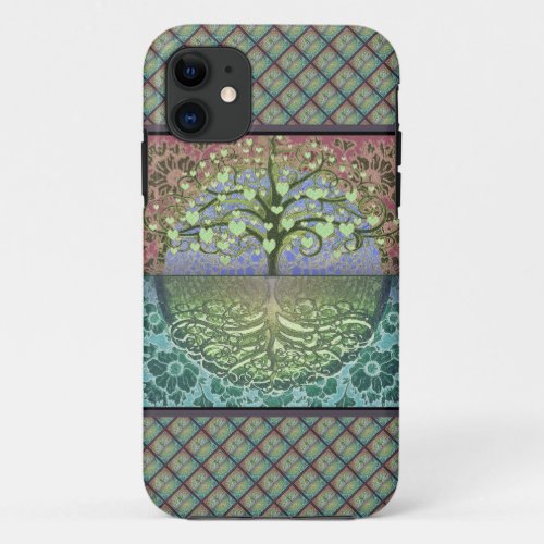 Tree of Life Hearts and Love iPhone 11 Case