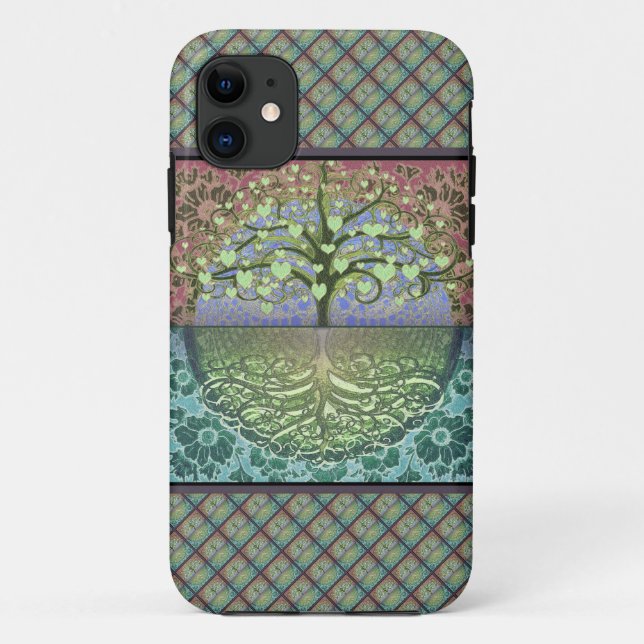 Tree of Life Hearts and Love Case-Mate iPhone Case (Back)