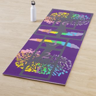 Tree of Life Hopscotch Yoga Mat