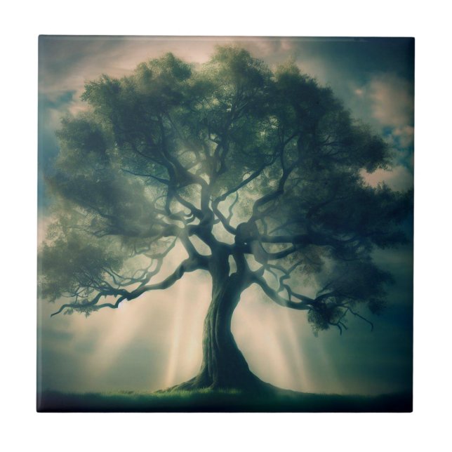 Tree of Life I Ceramic Tile (Front)