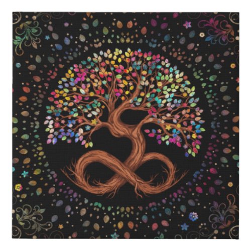 Tree of Life _ Infinity Faux Canvas Print