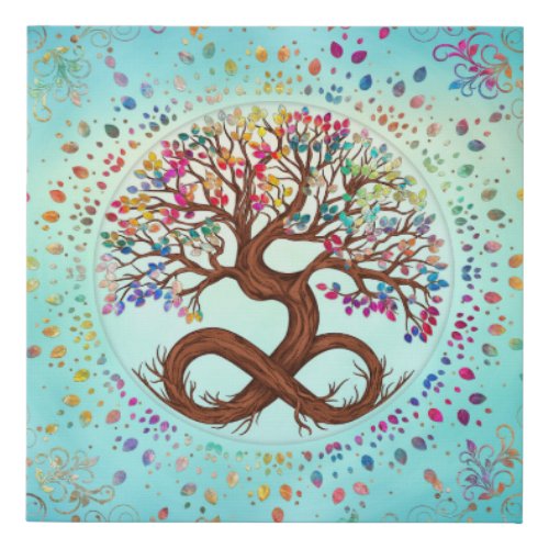 Tree of Life _ Infinity Faux Canvas Print