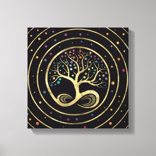 Tree of Life _ Infinity Spiral Canvas Print