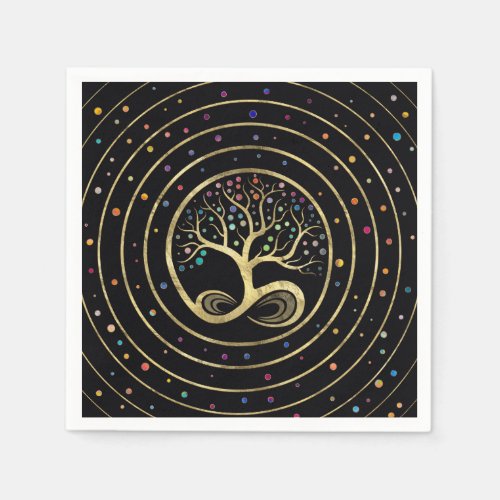 Tree of Life _ Infinity Spiral Napkins