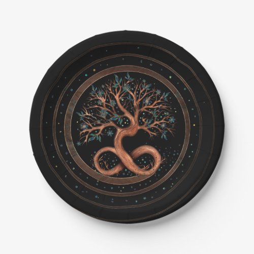 Tree of Life _ Infinity Spiral Paper Plates