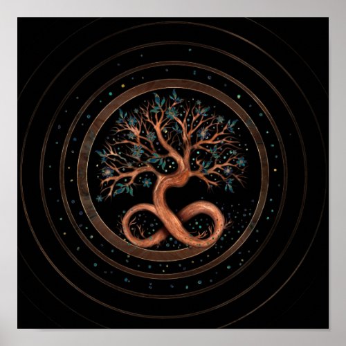 Tree of Life _ Infinity Spiral Poster