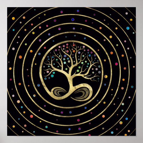 Tree of Life _ Infinity Spiral Poster