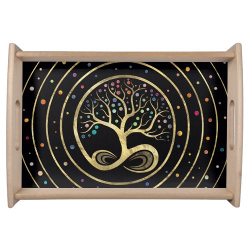 Tree of Life _ Infinity Spiral Serving Tray