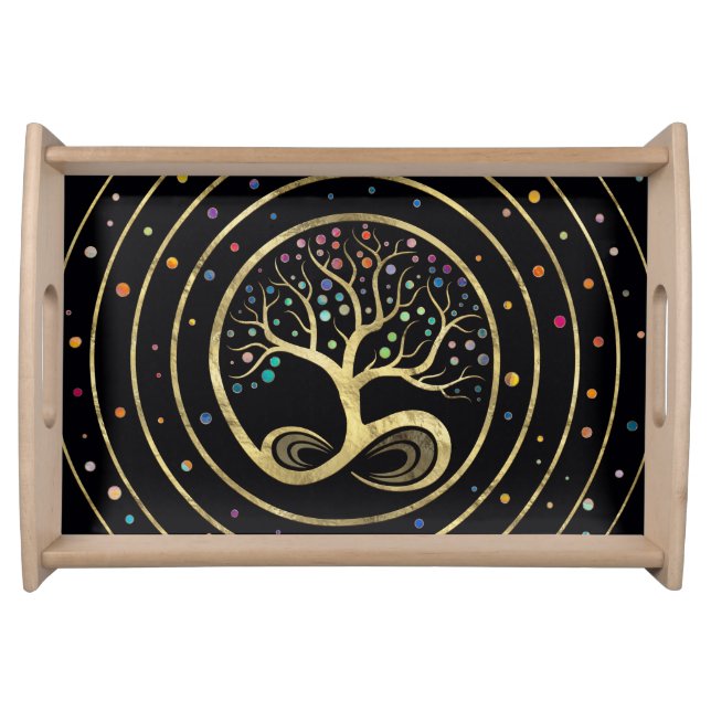 Tree of Life - Infinity Spiral Serving Tray (Front)