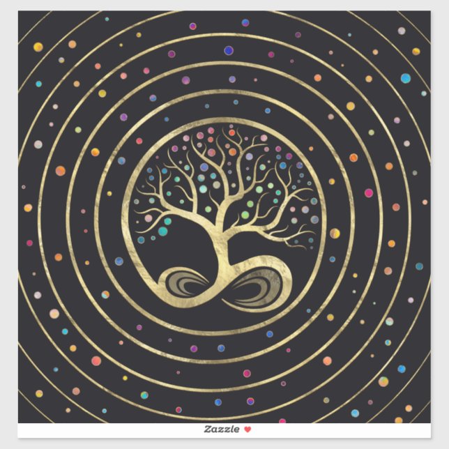 Tree of Life - Infinity Spiral Sticker (Sheet)