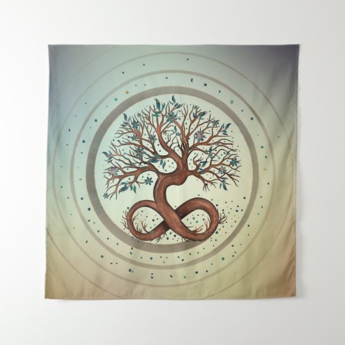 Tree of Life _ Infinity Spiral  Tapestry