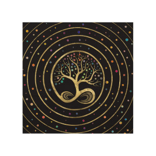 Tree of Life - Infinity Spiral Wood Wall Art