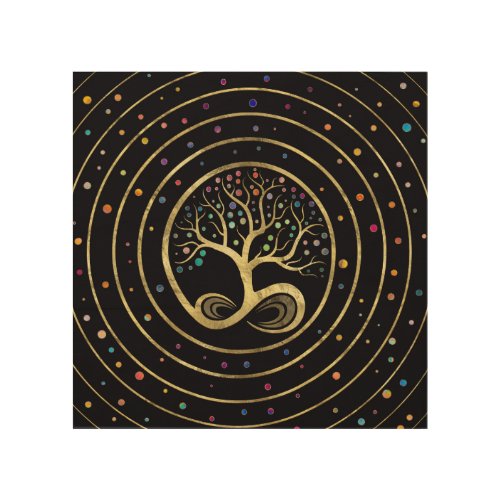 Tree of Life _ Infinity Spiral Wood Wall Art