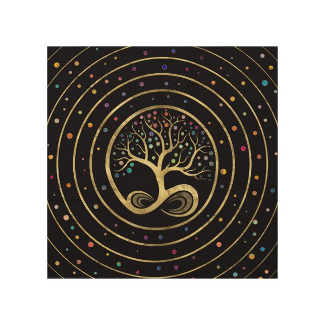Tree of Life - Infinity Spiral Wood Wall Art (Front)