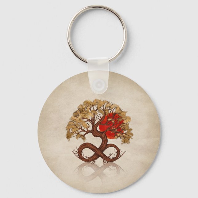 Tree of Life - Infinity Sunrise Keychain (Front)