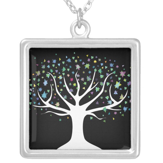 Tree of Life Jewish Bat Mitzvah Gift Necklace (Front)
