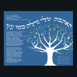 TREE of LIFE Ketubah Jewish Wedding Certificate Poster<br><div class="desc">It says "Our love grows like a tree" marlalove@hotmail.com</div>