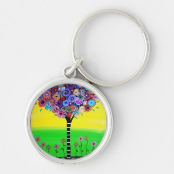 Tree Of Life Keychain by prisarts at Zazzle