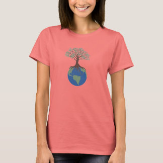 Tree of Life Ladies Ringer T-Shirt