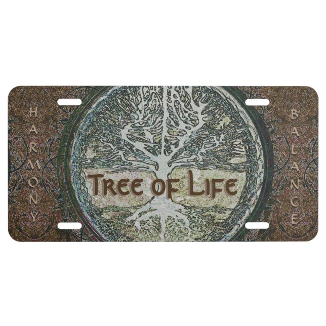 Tree of Life License Plate (Front)