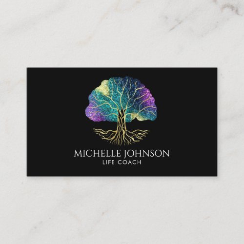 Tree of Life Life Coach Event Planner Yoga Teacher Business Card