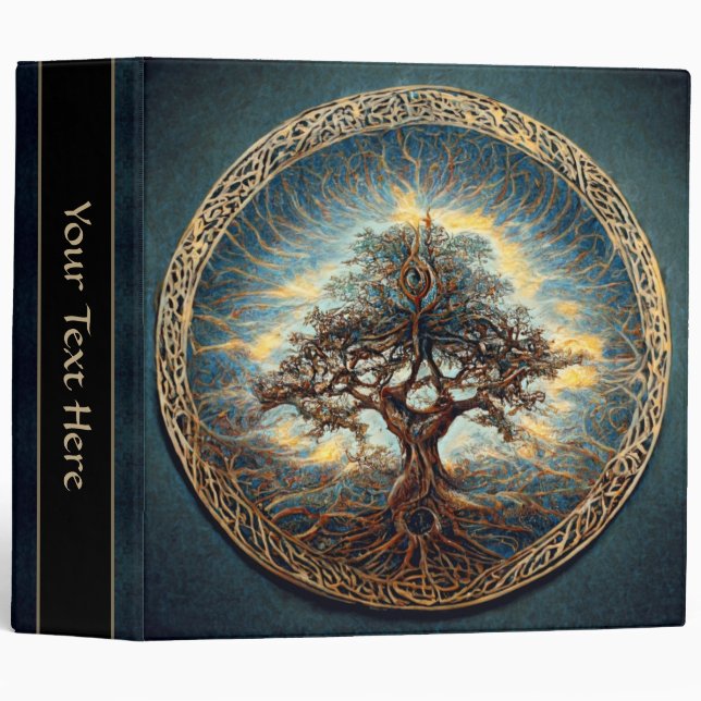 Tree of Life Light 3 Ring Binder (Front/Spine)