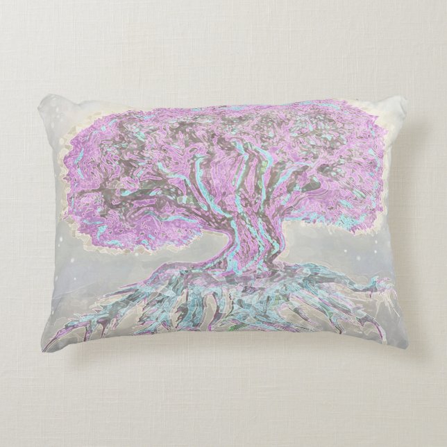 Tree of Life Lightness Decorative Pillow (Front)