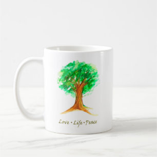 Tree of Life Love Peace  Coffee Mug