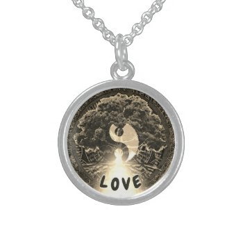 Tree Of Life Love Sterling Silver Necklace by thetreeoflife at Zazzle