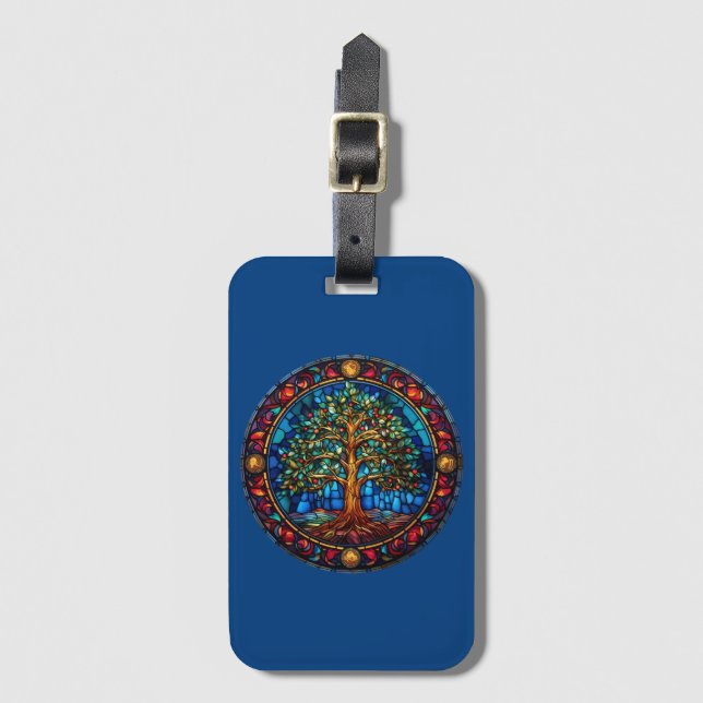 Tree of Life Luggage Tag (Front Vertical)