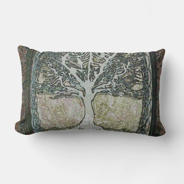 Tree of Life Lumbar Pillow (Front)