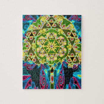 Tree Of Life Mandala By Amelia Carrie Jigsaw Puzzle by thetreeoflife at Zazzle