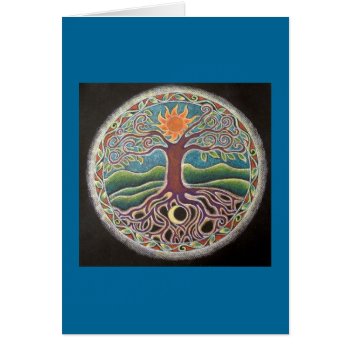 Tree Of Life Mandala Card by arteeclectica at Zazzle