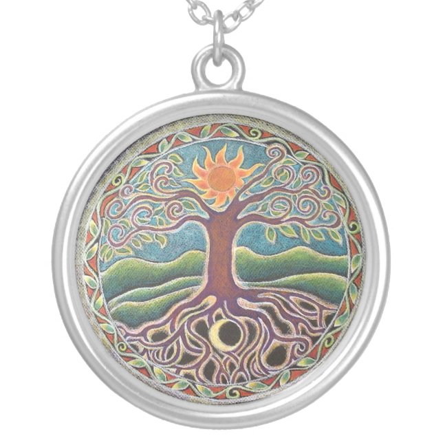 Tree of Life Mandala  Necklace (Front)
