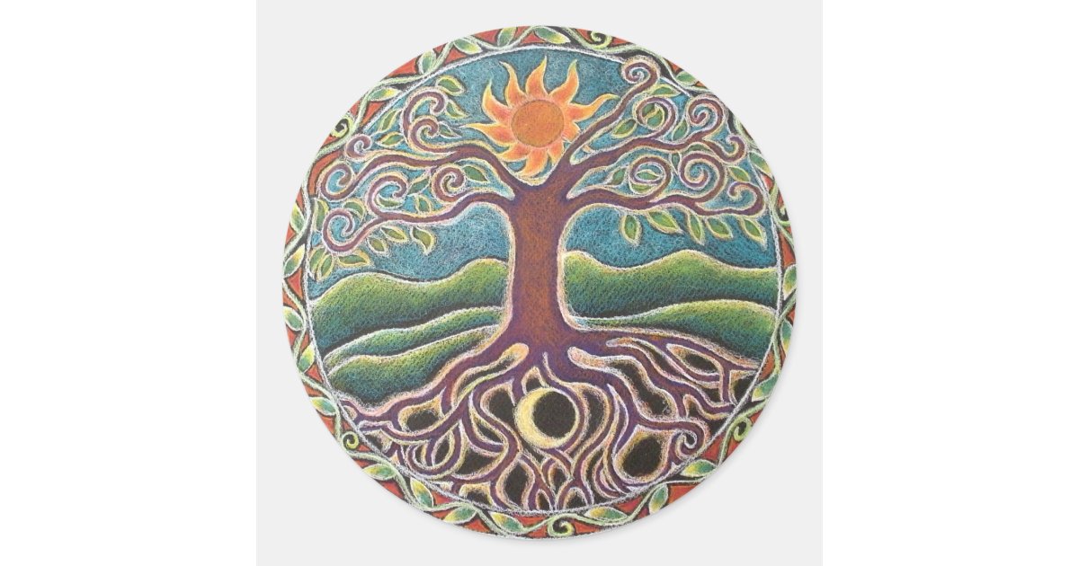 Tree of Life Mandala Sticker | Zazzle.com