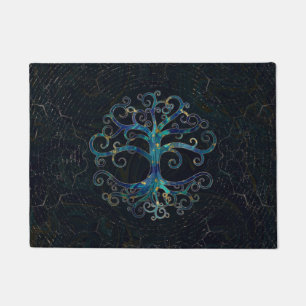 Tree of life Marble and Gold Doormat