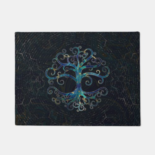 Tree of life Marble and Gold Doormat