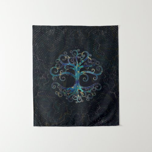 Tree of life Marble and Gold Tapestry