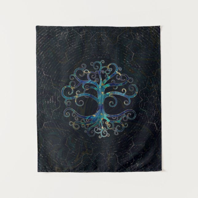 Tree of life Marble and Gold Tapestry (Front)