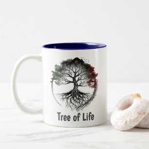 Tree of Life   Meditation   Celtic Style Two-Tone Coffee Mug