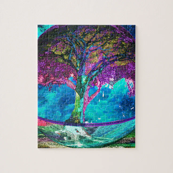Tree of Life Meditation Jigsaw Puzzle Zazzle