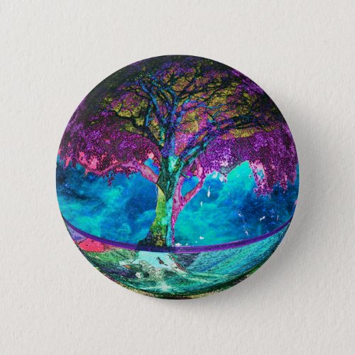 Tree of Life Meditation Pinback Button