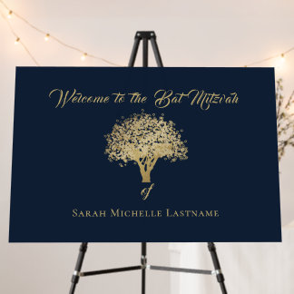 Tree of Life Mitzvah Welcome Sign