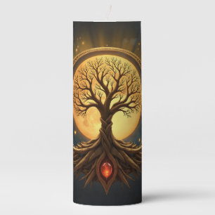 Tree of Life – Moonlit Enlightenment Pillar Candle