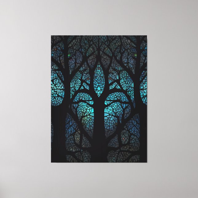 Tree of Life - Mystic Forest Mosaic Canvas Print (Front)