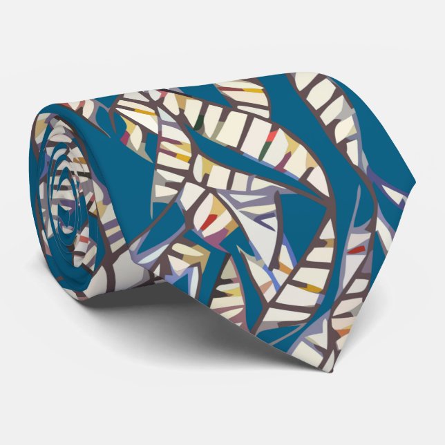 Tree of Life Neck Tie (Rolled)