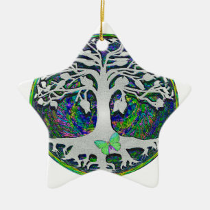 Tree of Life New Beginnings by Amelia Carrie Ceramic Ornament
