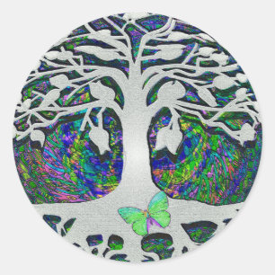 Tree of Life New Beginnings by Amelia Carrie Classic Round Sticker